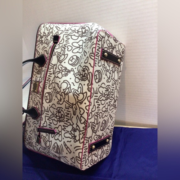 Dooney & Bourke 2022 Disney Minnie Mouse black and white line art tote bag - Picture 10 of 14